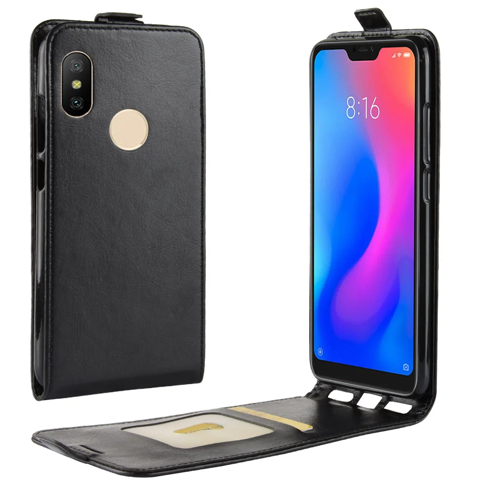 Брендовый кожаный чехол для Xiaomi Redmi Note 6 Pro | Мобильные телефоны и аксессуары