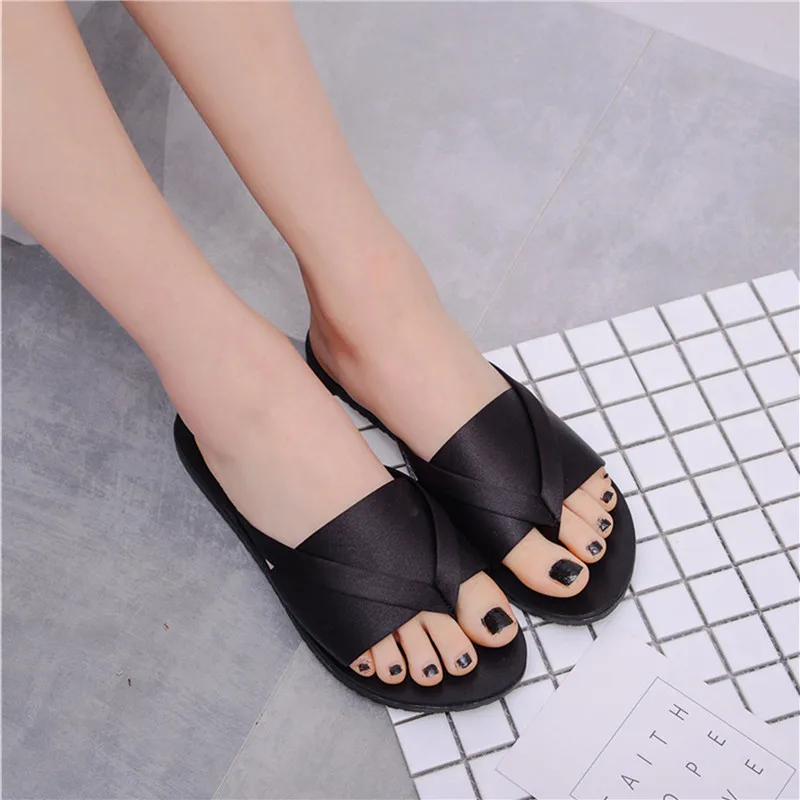 Женские модные шлепанцы летние износостойкие без застежки размер 40 2019|Вьетнамки|