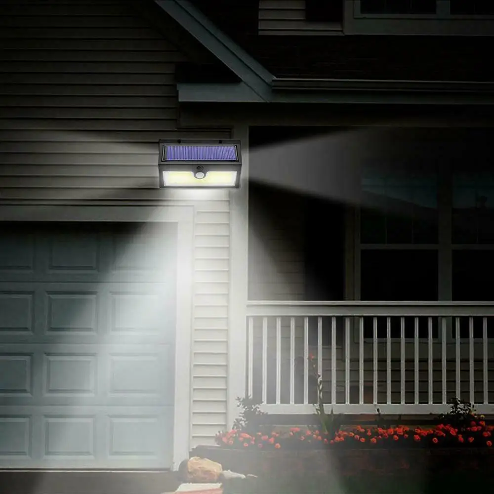 5 пачек 64LED Солнечный свет датчик движения уличный дворовый садовый COB