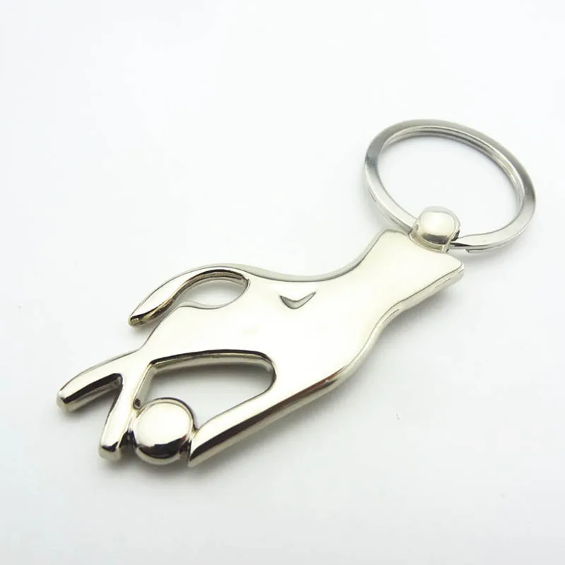 RE 100шт/лот Бесплатная доставка сплавная женская рука Кристалл мужской подарок брелок брелок кольцо оптовая продажа.