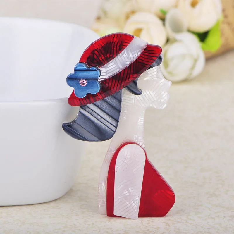 Красивые женские Акриловые Броши FUNMOR ручной работы большие аксессуары для сумок