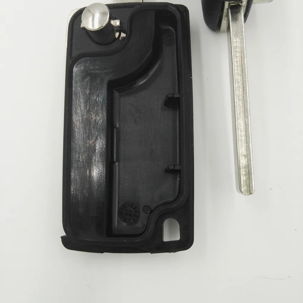 Чехол для автомобиля с 2 кнопками Сменный книжка ключа пустая оболочка пазом на