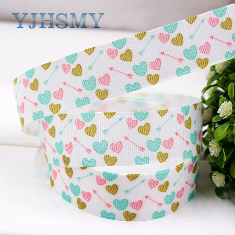 YJHSMY H-17420-1432 10 ярдов 25 мм мультяшная лента термопечать grosgrain Свадебные аксессуары