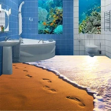 Индивидуальные Сумерки пляж следы ванной 3D стерео