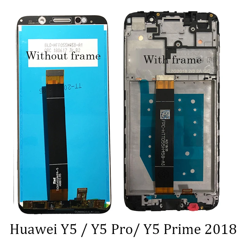 5 45 дюймов для Huawei Y5 prime 2018 ЖК дисплей кодирующий преобразователь сенсорного
