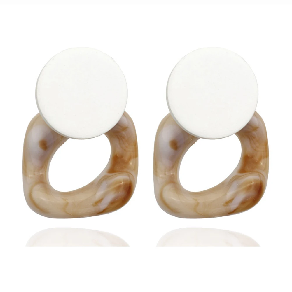 Модные большие висячие серьги из смолы для женщин новинка 2019 корейские