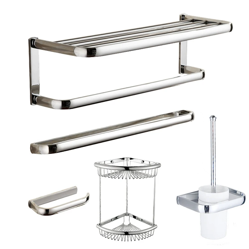 Набор аксессуаров для ванной комнаты вешалка полотенец держатель салфеток