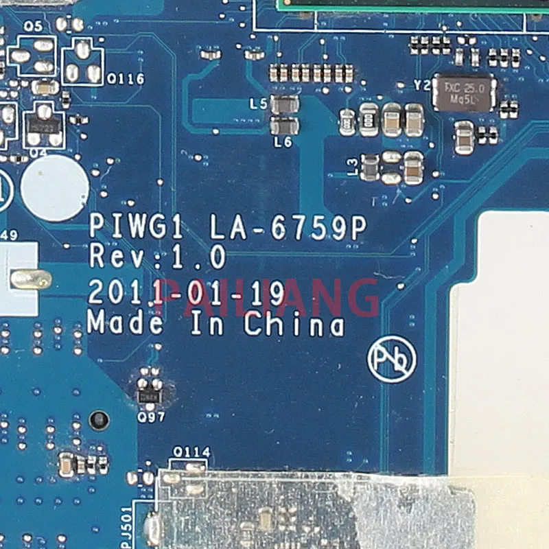 

Laptop motherboard for Lenovo G470 PC Mainboard PIWG1 LA-6759P HDMI full tesed DDR3