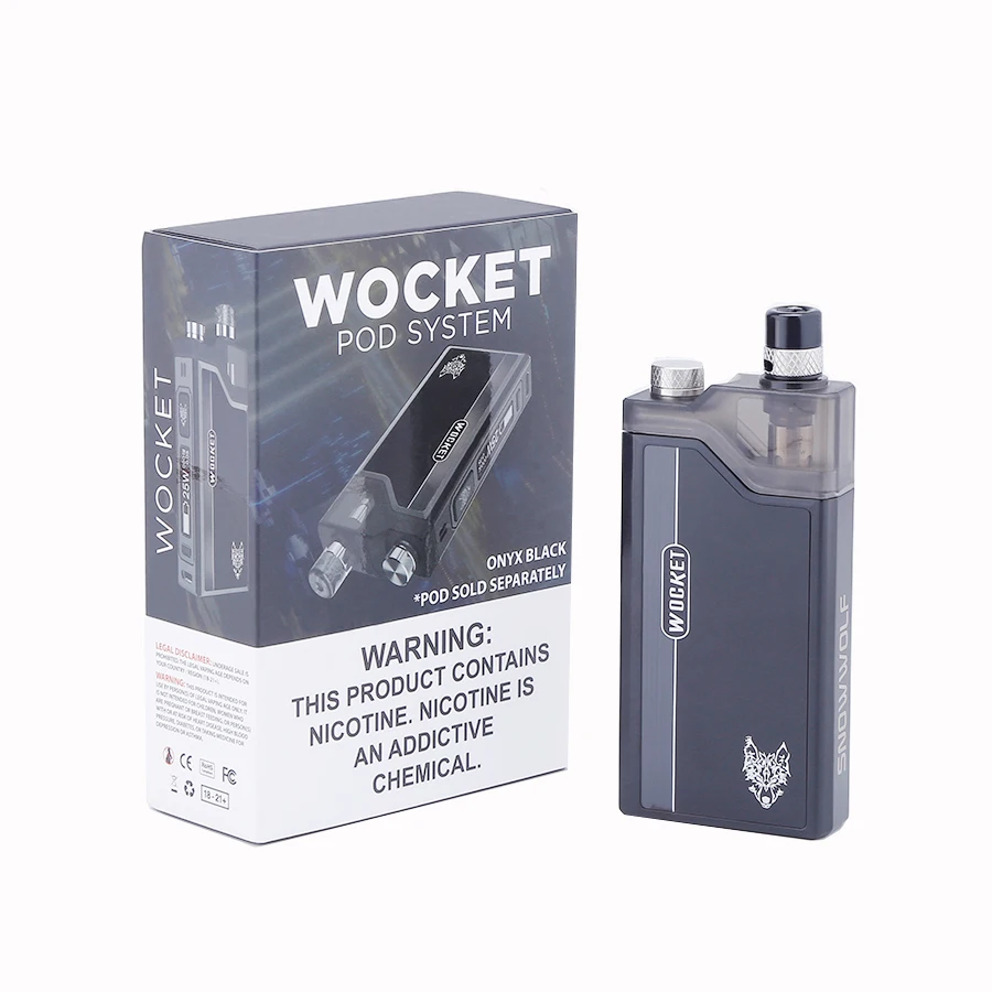 Новый комплект электронной сигареты Wocket Pod Vape Kit с батареей 1150 мАч оригинальный