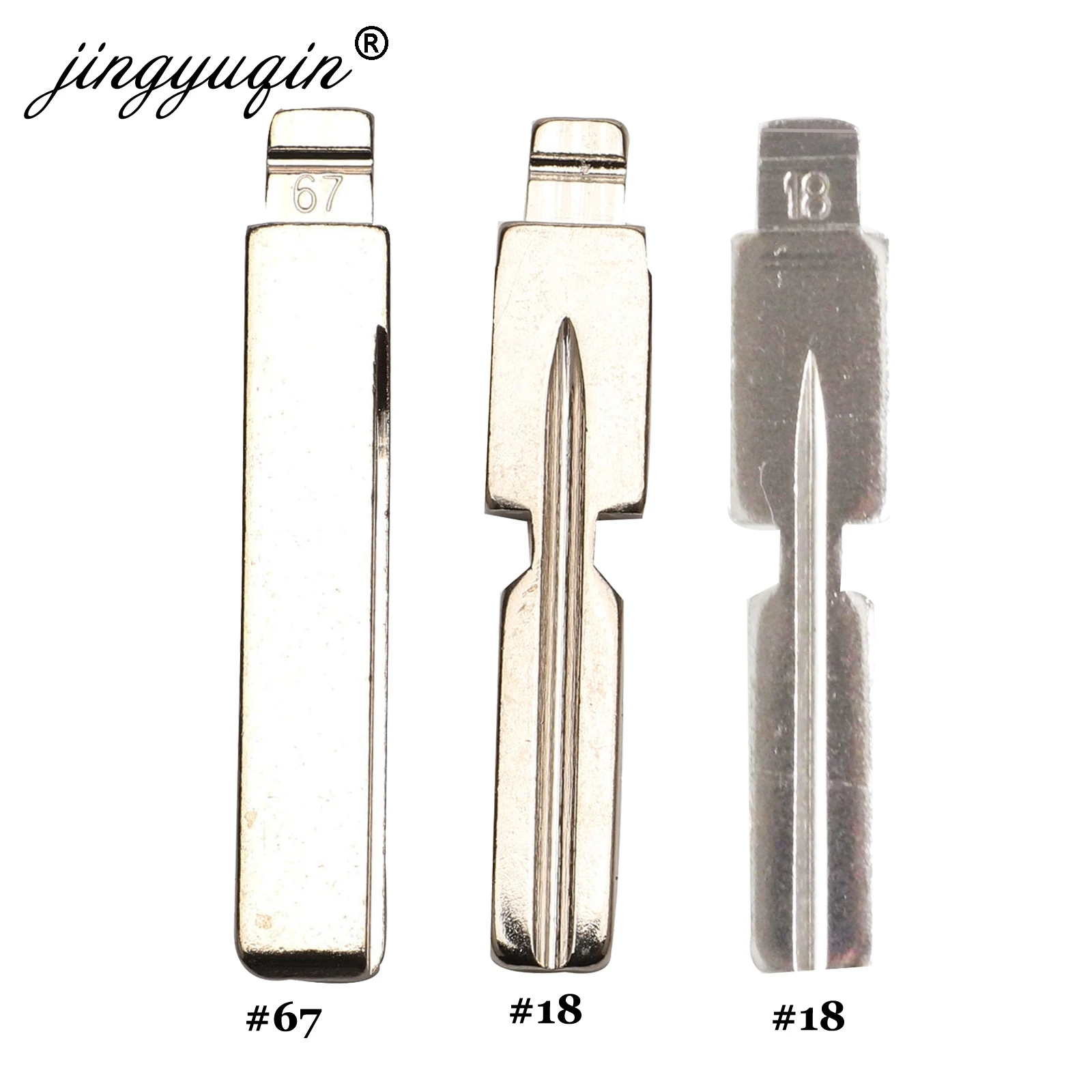Jingyuqin 15 шт.лот откидной необработанный ключ № 18 #67 для BMW E81 E46 E39 E63 E38 E83 E36 заменяемый ключ HU58 HU 92 модифицированный (art.: 7a4a67219) - 7a4a67219