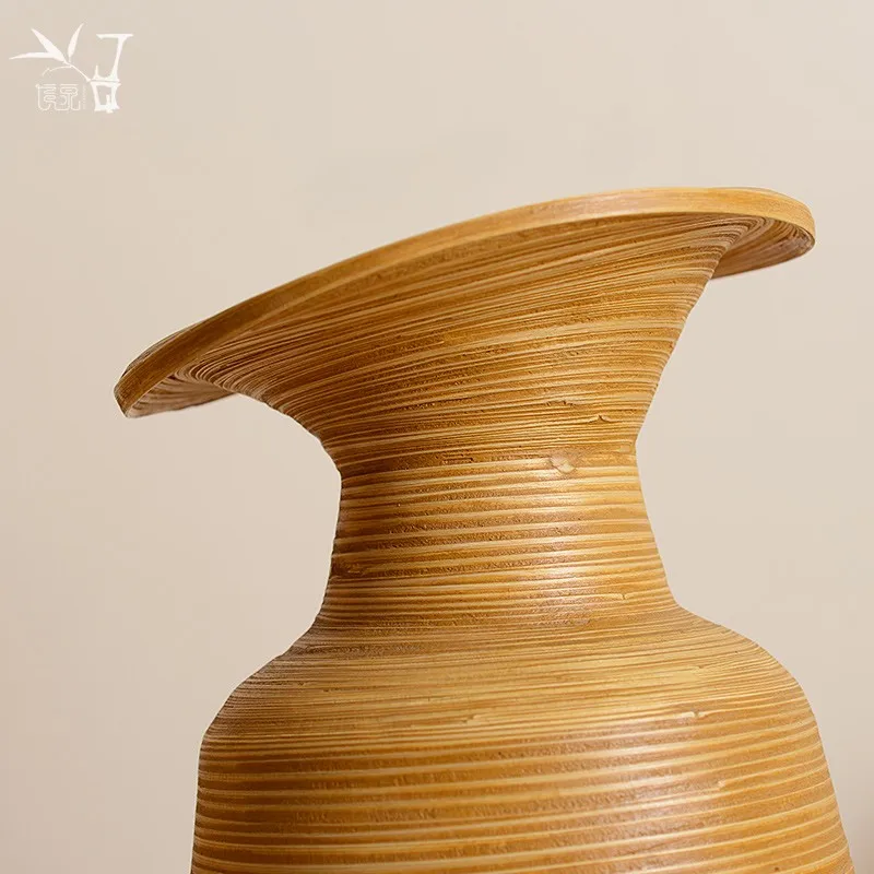 Jingquan бамбуковая тканая бутылка для цветов мягкая украшения из тайского