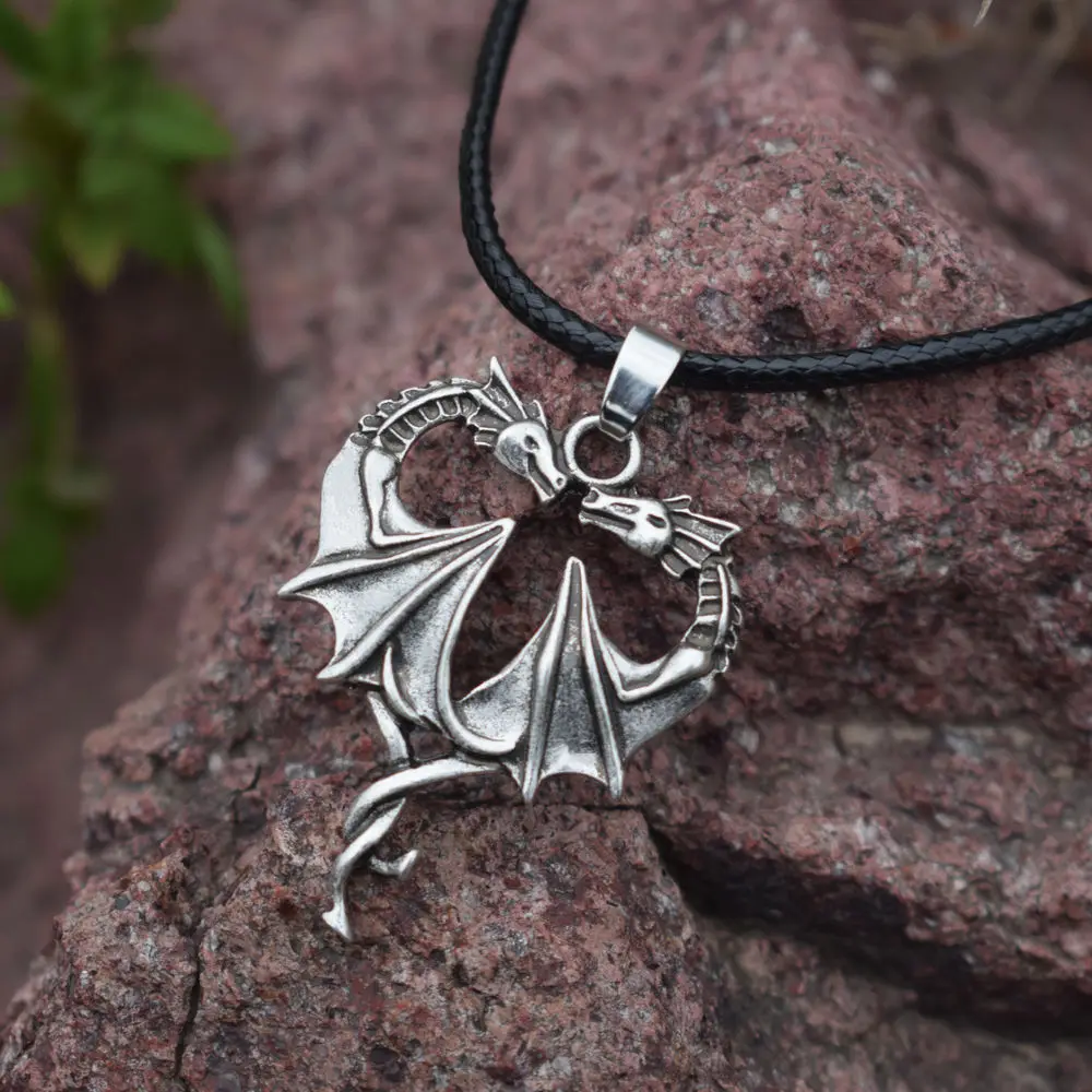 Фото Женские ожерелья-Драконы в форме двух сердечек подарок для влюбленных Sanlan 12 шт. |