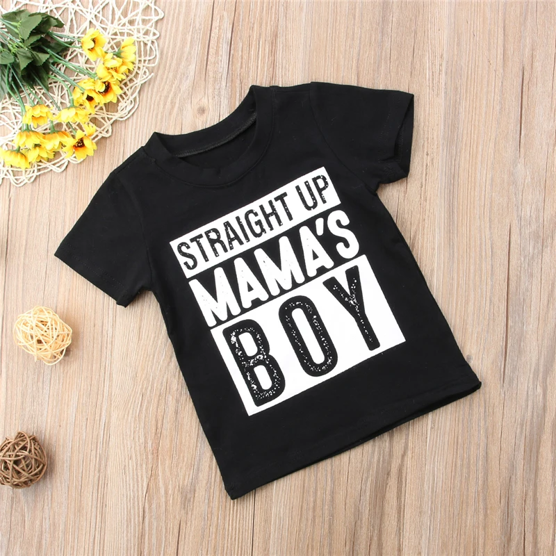 CANIS 2019 New Kids Boy Summer Cotton Short Sleeve 1-6 Years Graphic Tees Baby Casual Toddler Clothes Tops |