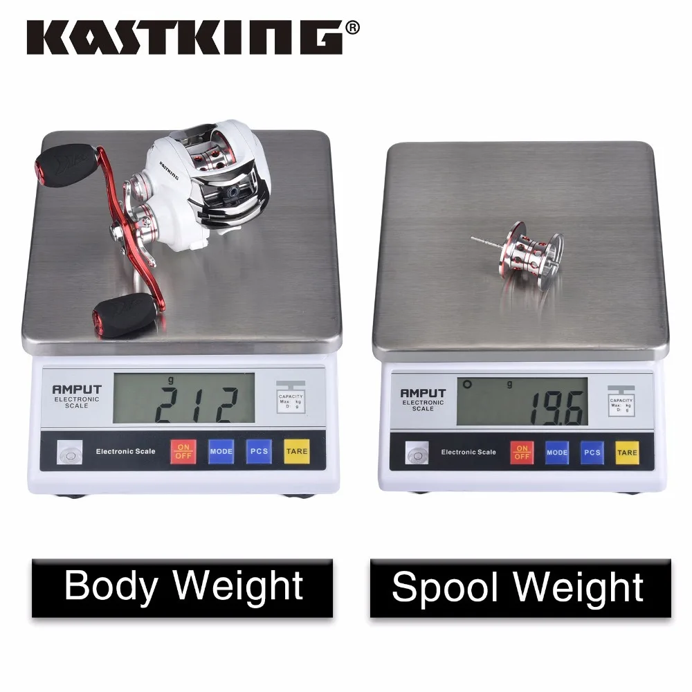 KastKing Whitemax 5 3: 1 Низкопрофильная пресноводная катушка для литья приманки макс. тяга