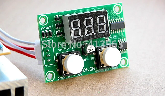 Ультра Высокая Мощность AC 220V 10000W 80A Цифровой SCR Электронный Регулятор Напряжения Скорости Диммер Термостат + Измерители Вкл.