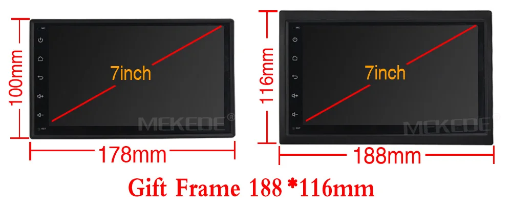 MEKEDE Автомобильный мультимедийный плеер android 8,1 автомобильный DVD gps плеер 2 din радио универсальный gps навигатор для Nissan Toyota универсальный