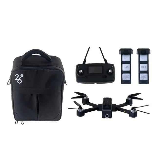 2 Batteries with bag JJRC X11 Foldable Drone with 2K 5G WiFi Camera Record Video App Control One-Key RTH Follow Me Brushless Motor Altitude Hold - Color: 2 Batteries with bag