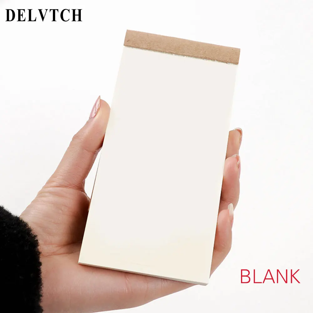 Delvitch портативная крафт-бумага пустая/линия/сетка/todo блокнот Блокнот Дневник Журнал Планировщик путешествия блокнот Органайзер подарок