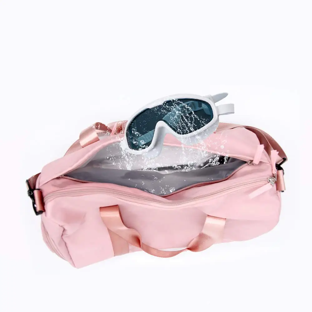Sports Gym Bag with Wet Pocket & Shoes Compartment Waterproof Swim Overnight Travel Duffel Bag for Women