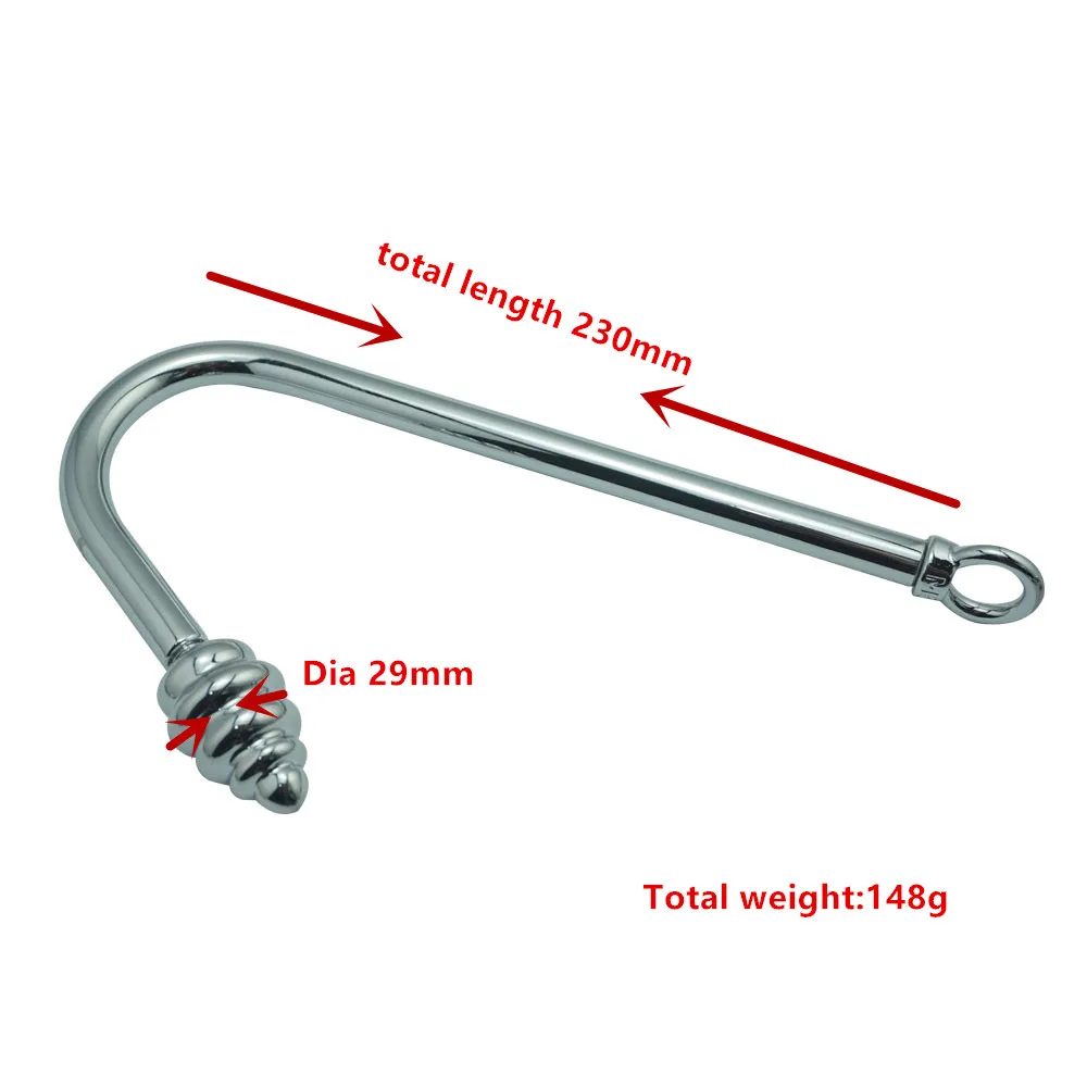 Thread ball metal anal hook butt plug dilator stainless steel prostate massager new sex toy for man and women | Красота и здоровье