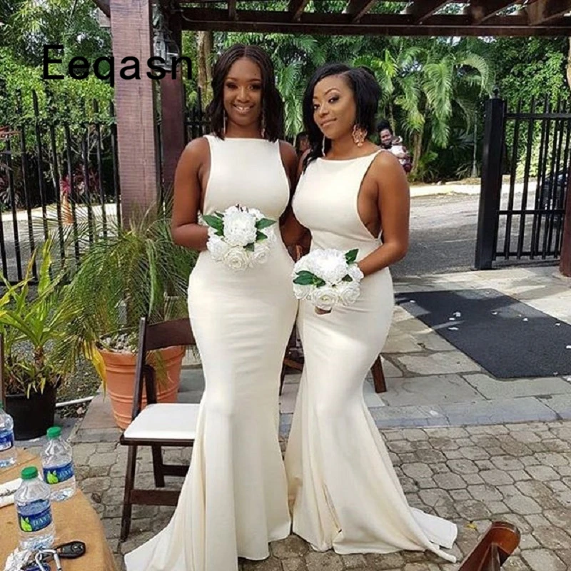 Сексуальное платье русалки для подружки невесты 2020 африканская свадьба пляж