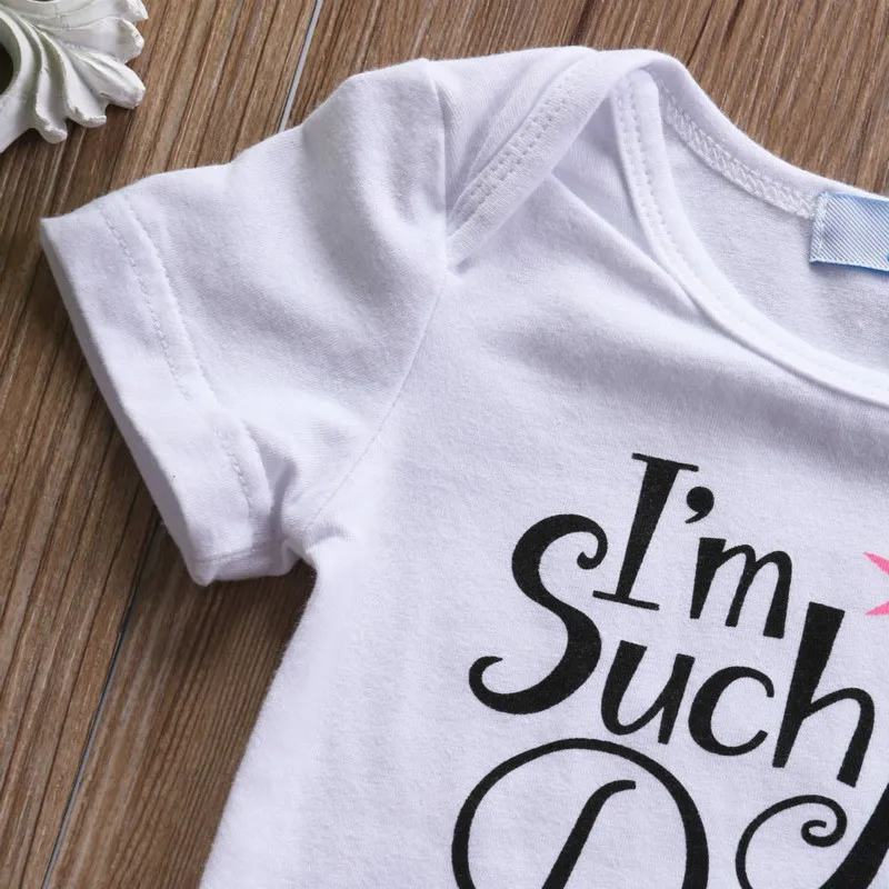 Комплект детской одежды для папы новорожденных девочек боди с бантом Детский топ