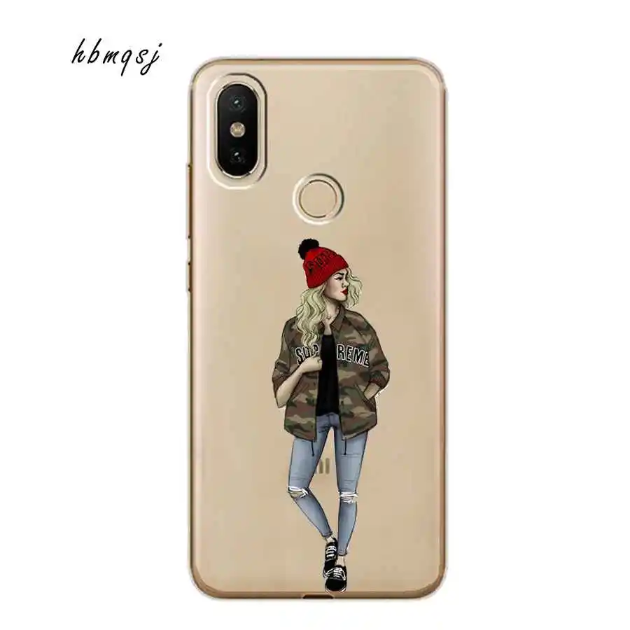 Силиконовый чехол для xiaomi mi a2 lite tpu прозрачный странная история крутой