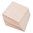 20 шт.компл. Balsa деревянные листы, модель деревянной пластины для самостоятельной сборки, корабля, самолета 100x100x1 мм