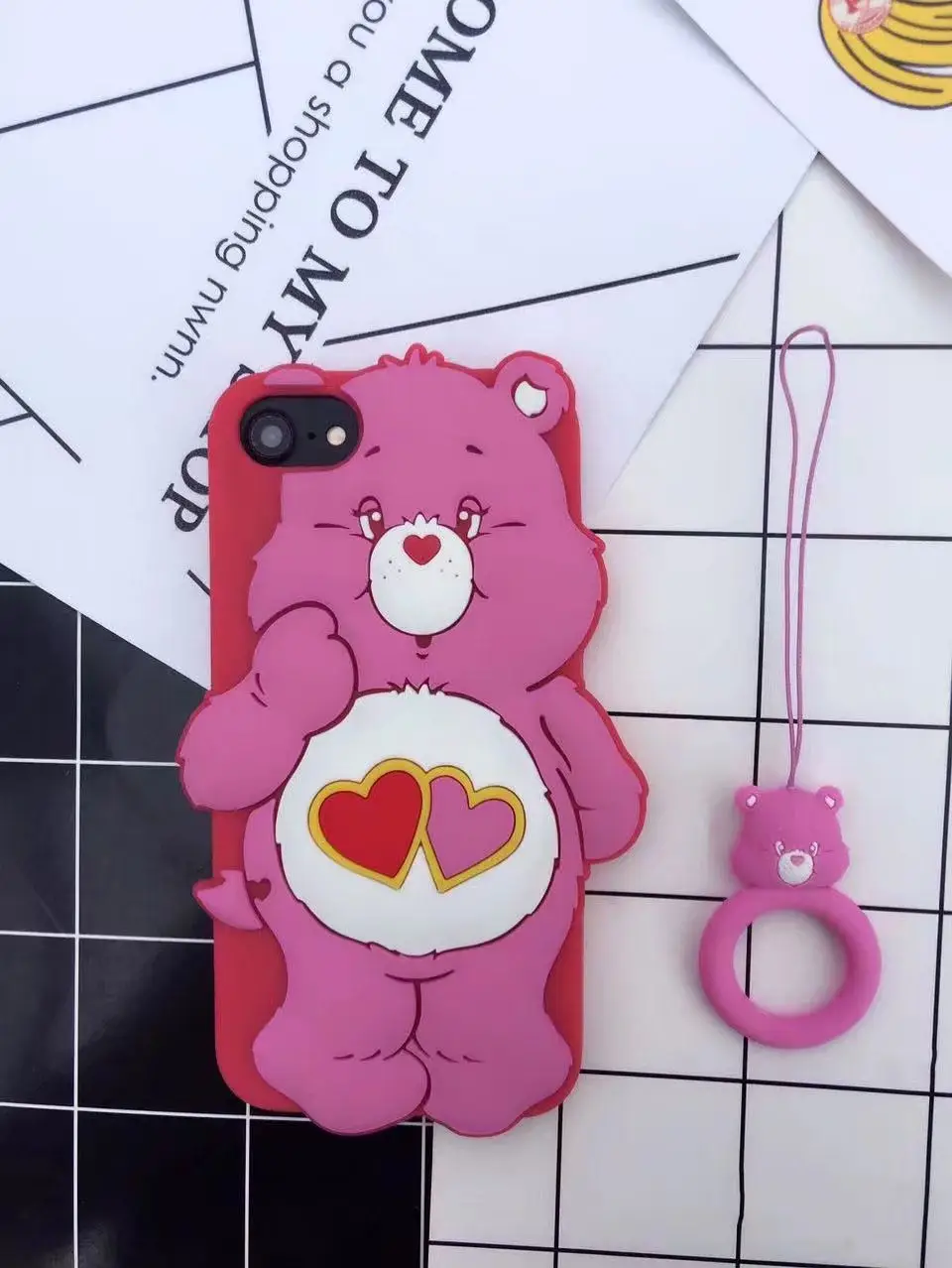 XS Max 3D мультфильм милый сладкий конфеты цвет Радуга медведь, мягкий силикон чехол для телефона Apple IPhone X XS 6 6 S 7 8 Plus XR задняя крышка