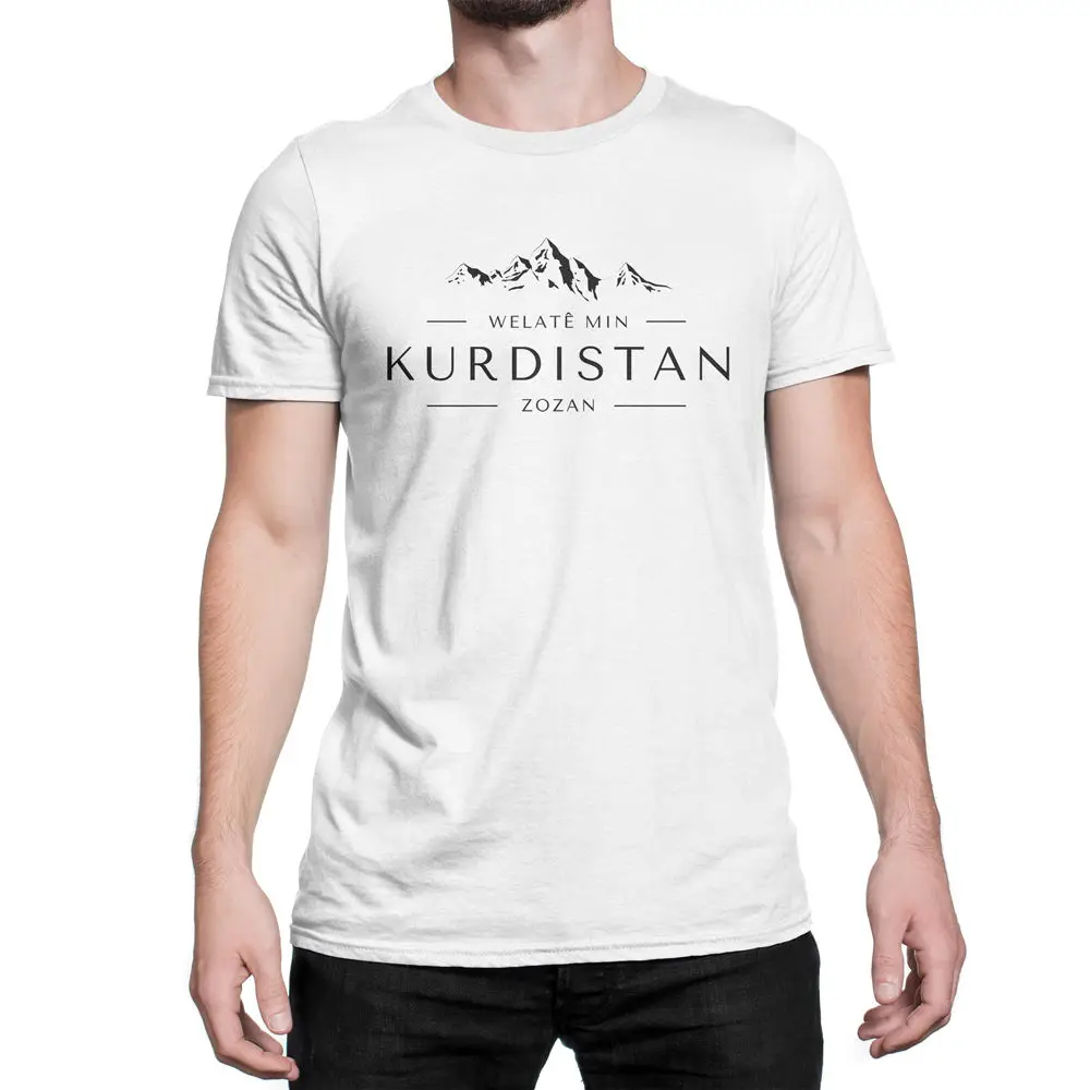 2019 модная черная футболка с коротким рукавом Kurdistan Welate Min Курдистана My Home|Мужские