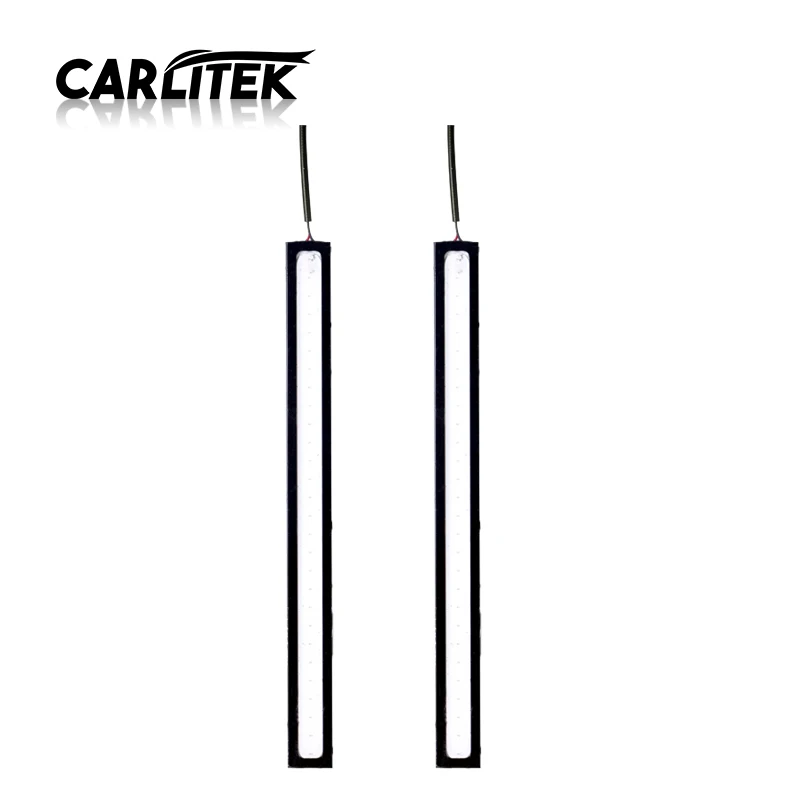CARLitek 2шт 17 см синий COB DRL светодиодный дневные ходовые огни полоса рабочий свет