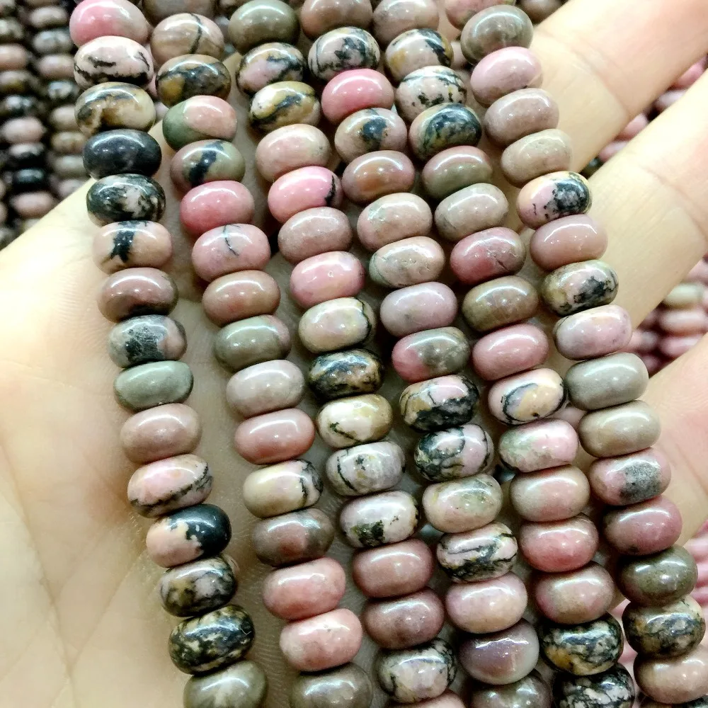 9 Colors Fashion Natural Stone Beads Rondelle Wheel 8 mm Round Abacus DIY Jewelry Making Labradorite Rhodonite Jaspers etc | Украшения и
