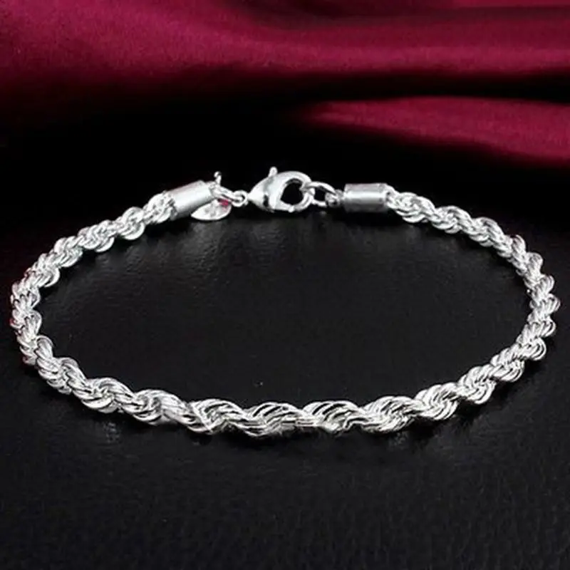 Прелестные модные туфли для девочек Jewelry Браслеты очарование флэш витой крутить веревку браслет ювелирных браслет
