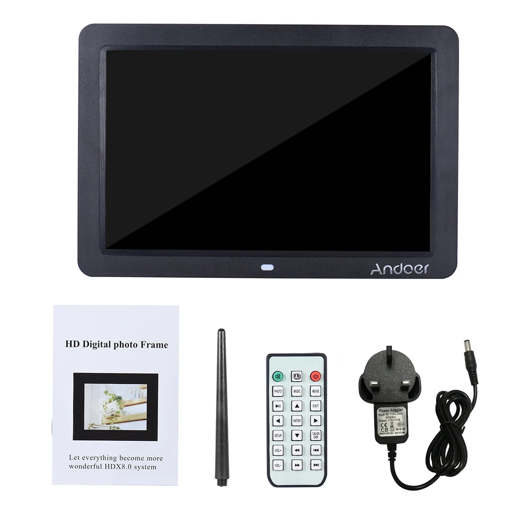 Andoer 12 &quotширокий экран 1280*800 HD светодиодный цифровой фоторамка электронный альбом
