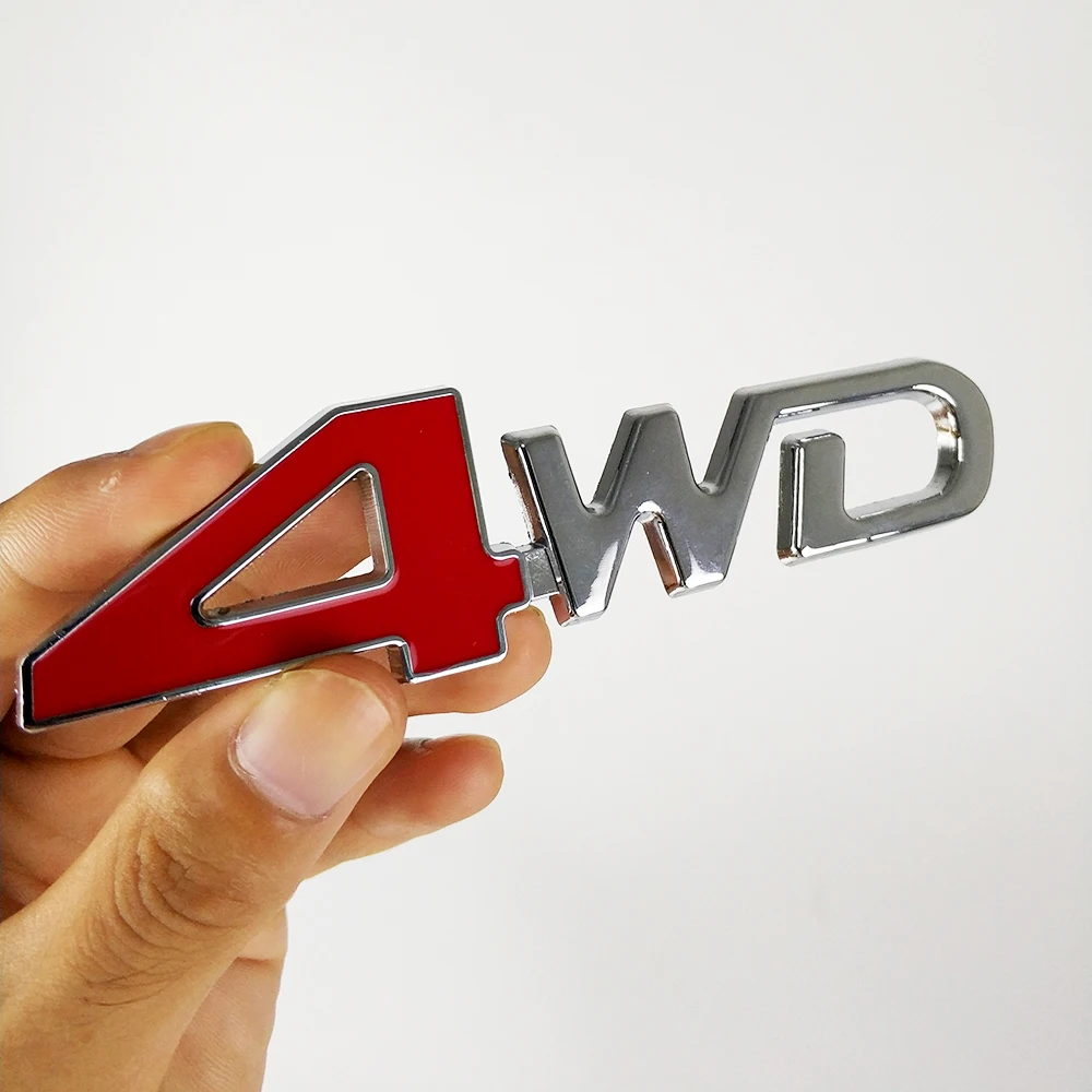 3D металлическая эмблема автомобильный Стайлинг 4WD красный внешний аксессуары