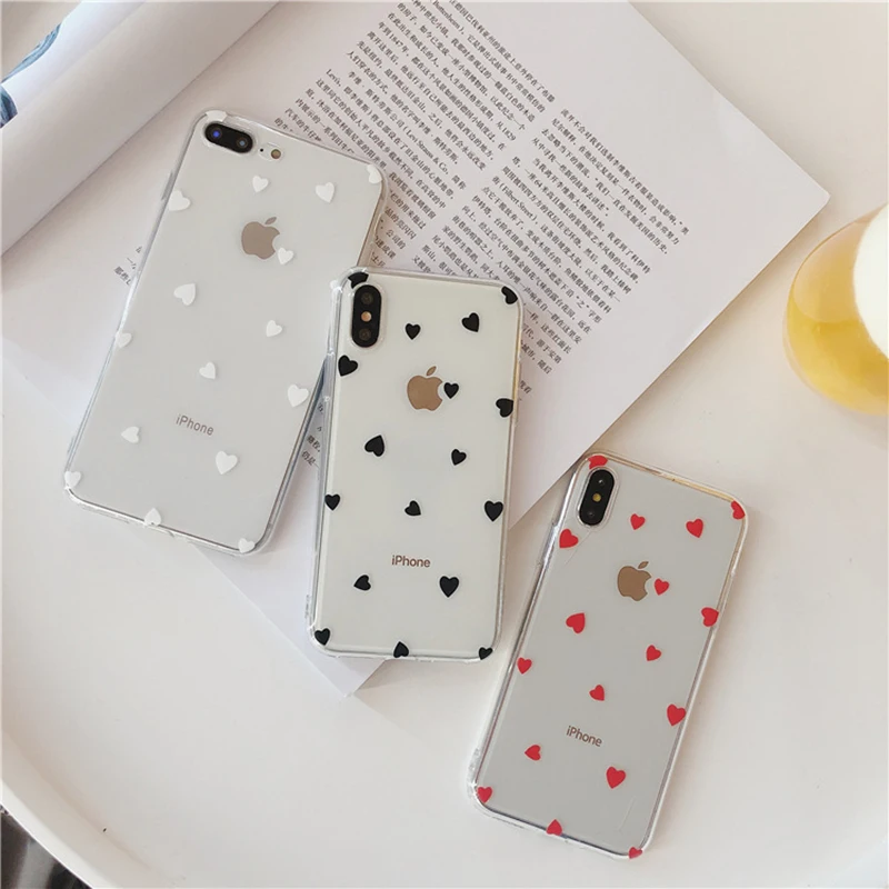 Чехол с узором любовь для iPhone X XS чехол для iPhone X XS 6 6s 7 7plus 8 8 plus мягкий силиконовый прозрачный чехол для телефона,чехол на айфон 7,чехол на айфон 8