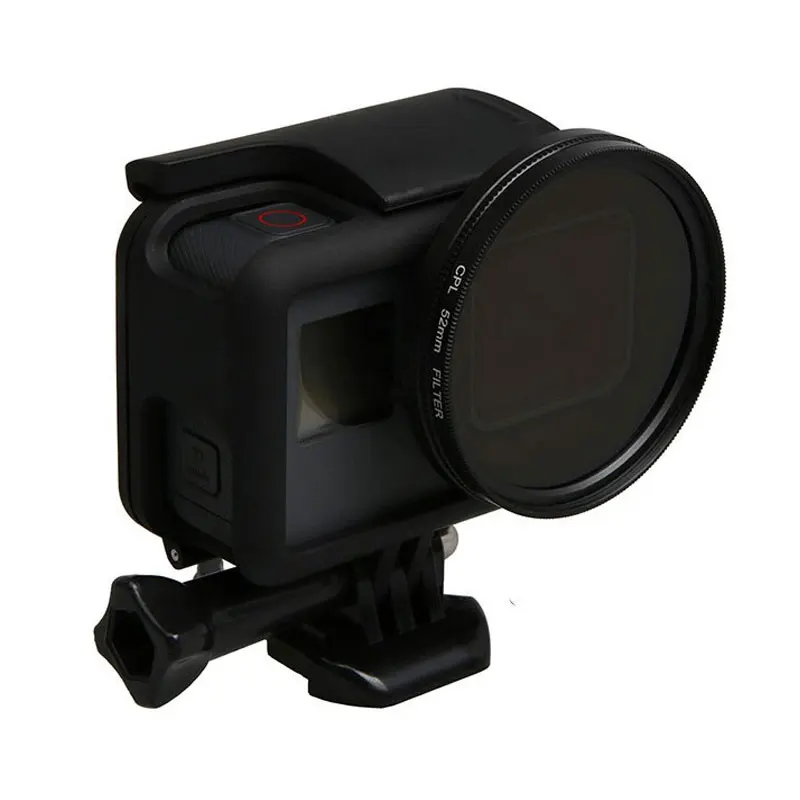 4 в 1 для Gopro Hero 5 черный УФ фильтр 52 мм + CPL кольцо адаптера объектива крышка