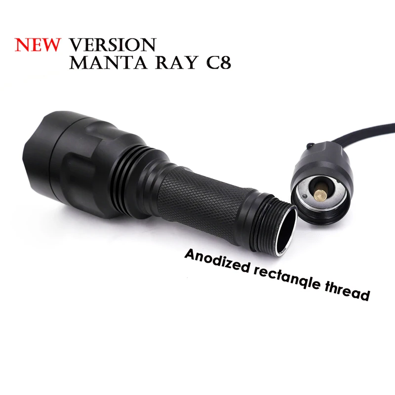 AMC7135 новая светодиодная вспышка Manta Ray C8|light defense|c8 creehunting torch |