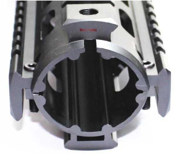 Вектор Оптика тактическая средняя длина 2 Piece RIS Handguard Picatinny Quad Rail Mount 8 5 ''fit. 223 rem