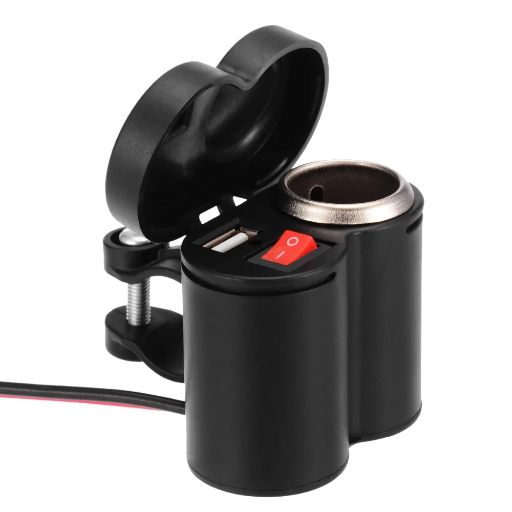 Новый мотоцикл Водонепроницаемый Зарядное устройство USB разъем питания 12V пробки