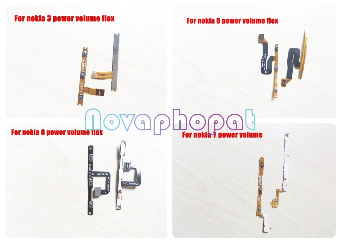 Novaphopat 10 шт./лот переключатель включения и выключения громкости Боковая кнопка