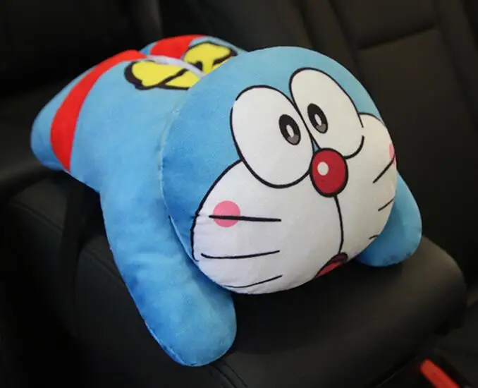 paper towel box 1 шт., мультяшная плюшевая подушка Doraemon, Автомобильная подушка безопасности, чехол для ремня, коробка для получения бумажных полотенец, коробка для салфеток, мягкая игрушка - Цвет: paper towel box