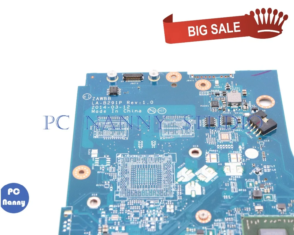 PCNANNY ZAWBB LA B291P 5B20G36755 для lenovo Ideapad N50 45 B50 материнская плата ноутбука