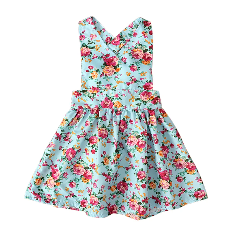 Baby Girls Dress Summer Beach Style Sleeveless Lace Backless Dress For Girls Vintage Toddler Girl Clothing 0-2Yrs Bebe Vestidos