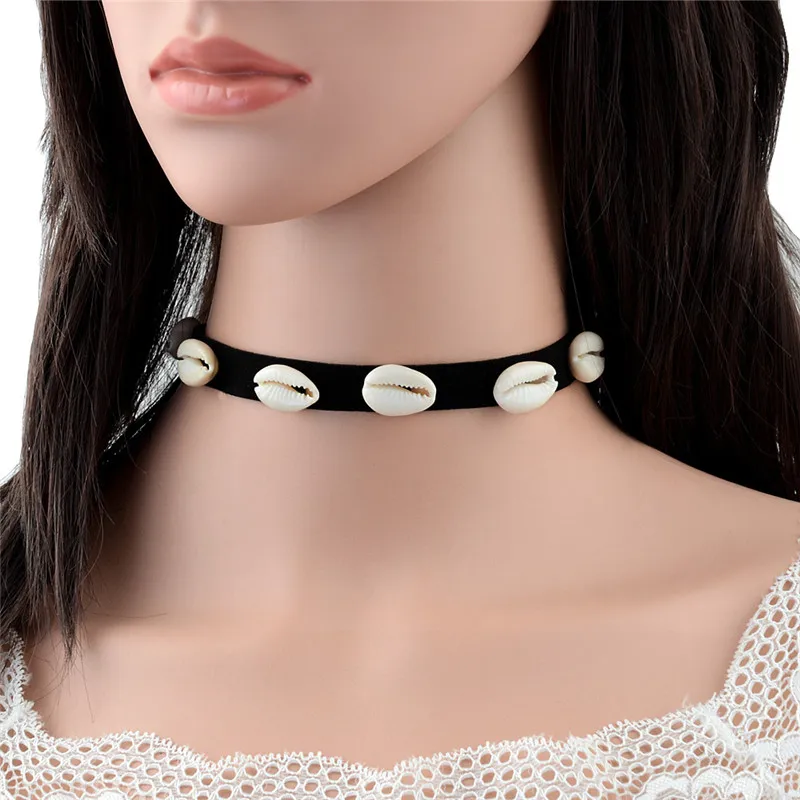 Винтажное модное ожерелье из сплава с раковиной для женщин подвеска морской пляж