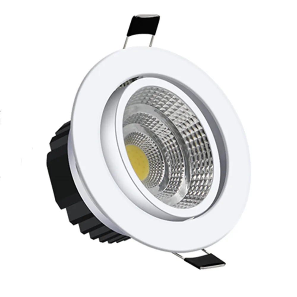 Lámpara LED descendente regulable, foco de 5W, 7W, 10W, 12W, CA de 220V, 110V, bombilla led, lámpara empotrable de techo, lámpara LED interior
