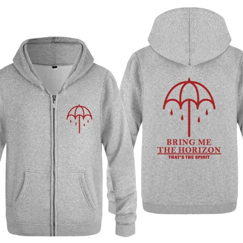 Для мужчин с капюшоном для мобильных телефонов надписью BRING ME THE HORIZON Толстовки