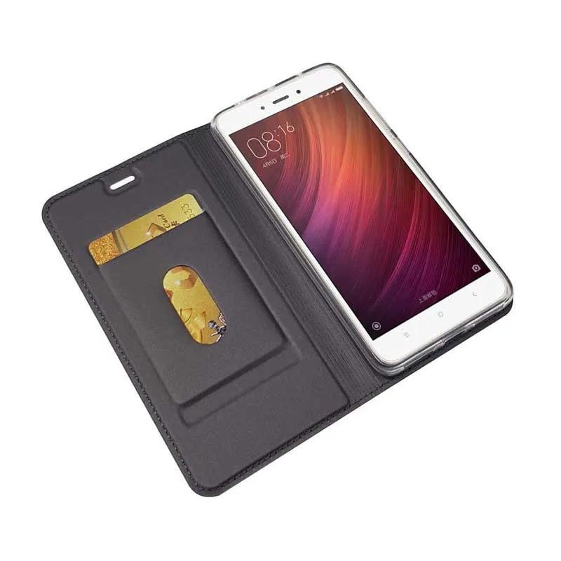 Роскошный для Xiaomi Redmi Note 4 4X4 Гб 64 Гб из натуральной кожи флип-чехол для телефона защитный держатель для карт кошелек Чехол