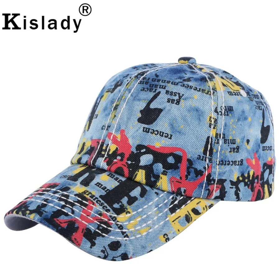 Kislady 2019 новая индивидуальная бейсболка с граффити регулируемая ВИНТАЖНАЯ