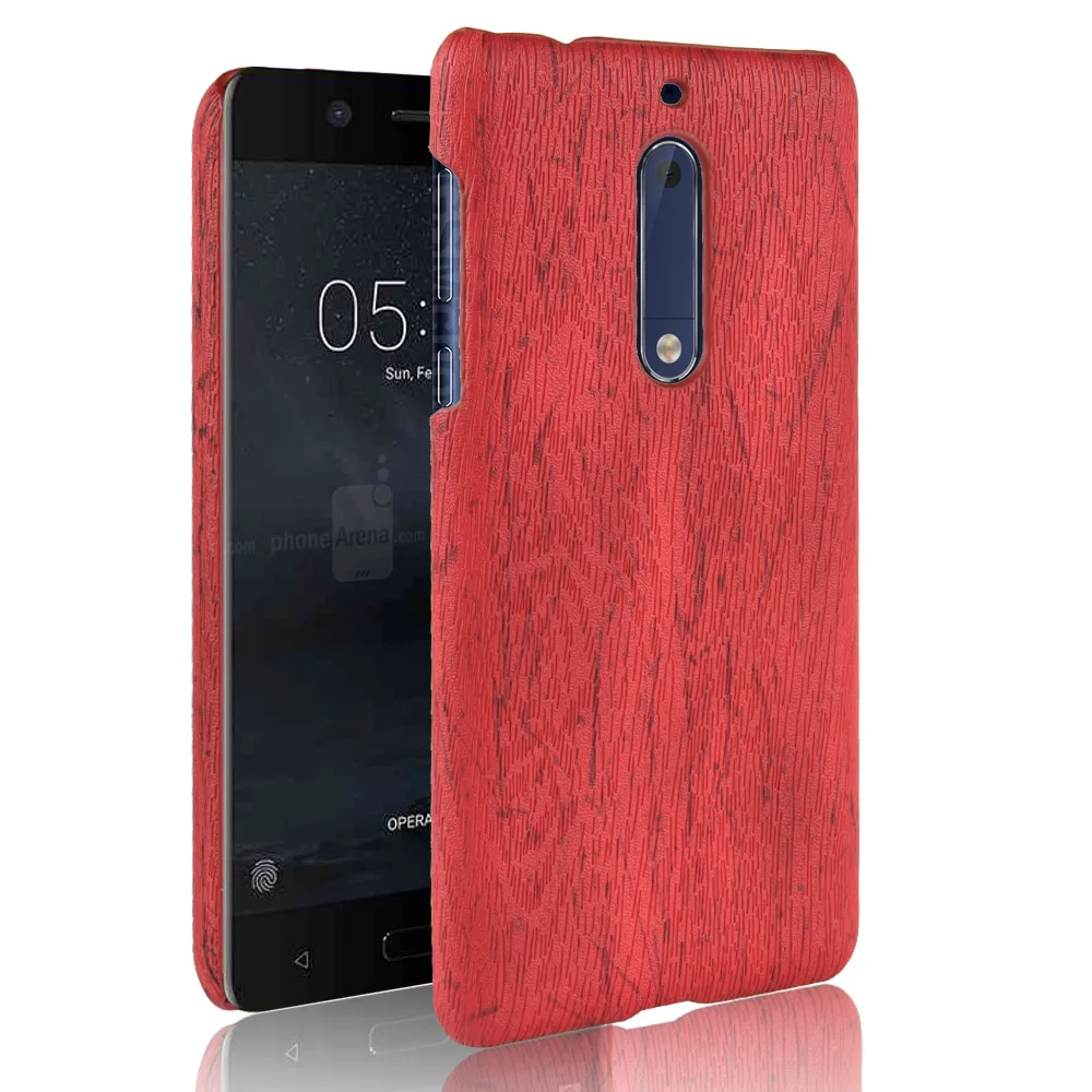 Woodern ретро кожаный чехол для Nokia 5 кожного покрова ударопрочный жесткий корпус на